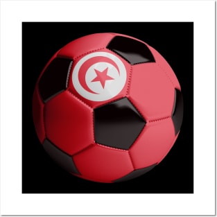 Tunisia Soccer Ball Posters and Art